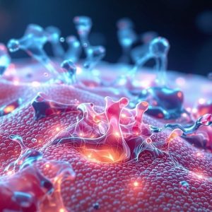 image of skin with medecine working through it