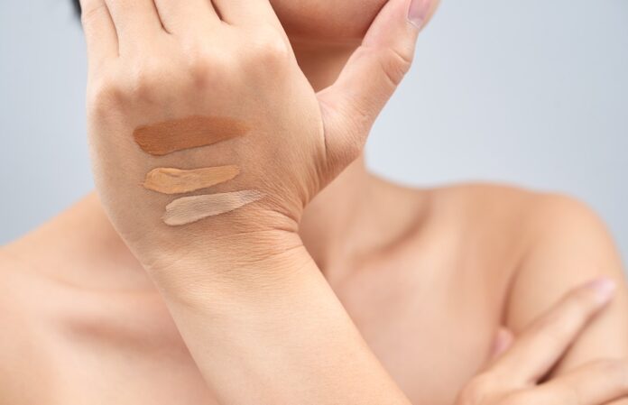 human skin and cosmetics image