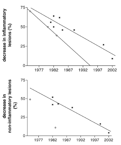 Impact on acne: efficacy of topical erythromycin over time